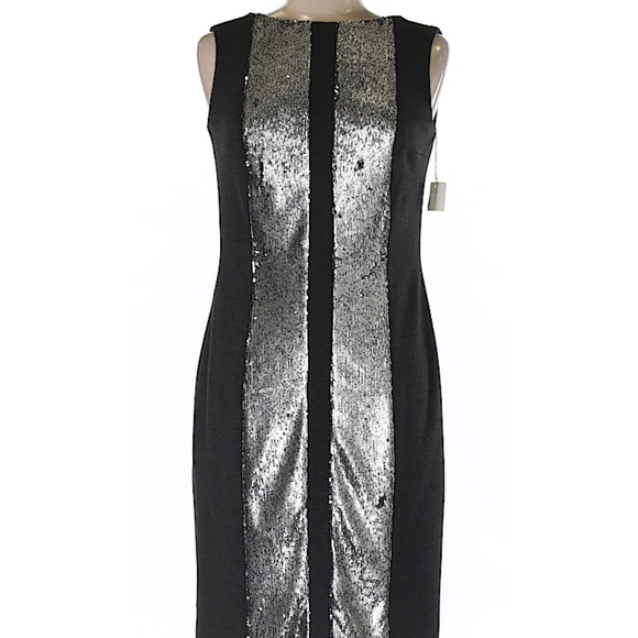 Teri Jon Dresses & Skirts - NWT Teri Jon grey/silver sequin dress, 6